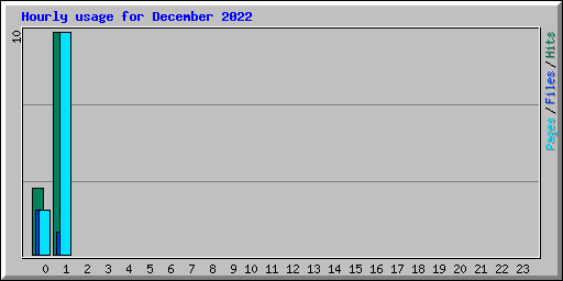 Hourly usage for December 2022
